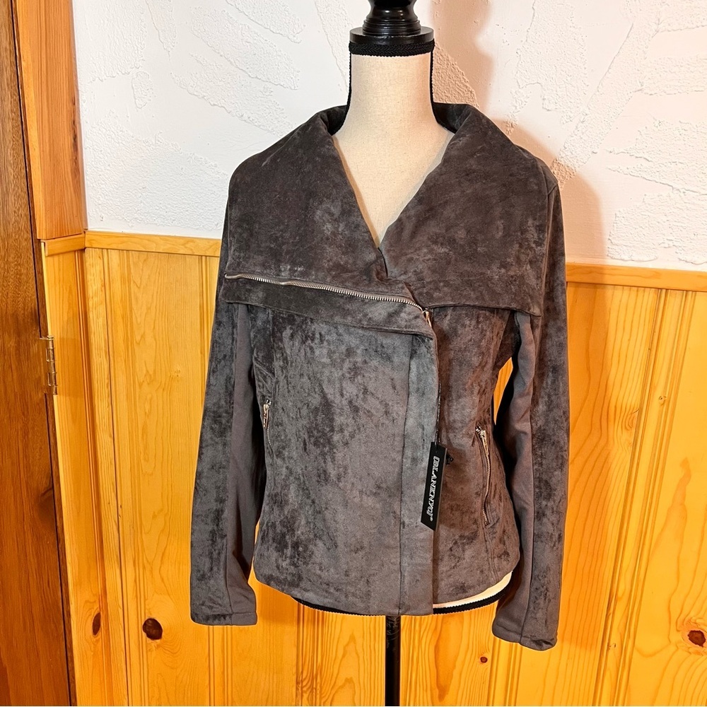 NWT BlankNYC Legendary Faux Suede Jacket Sz-L - Picture 7 of 11